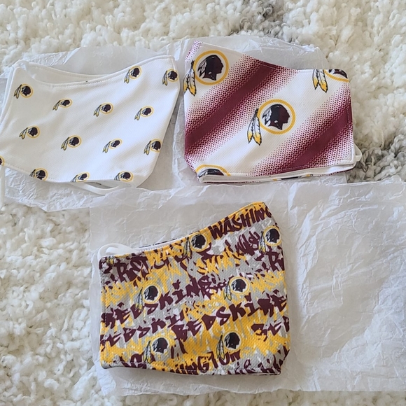 3 Pack of NFL Washington Redskins Facemasks 🆕️